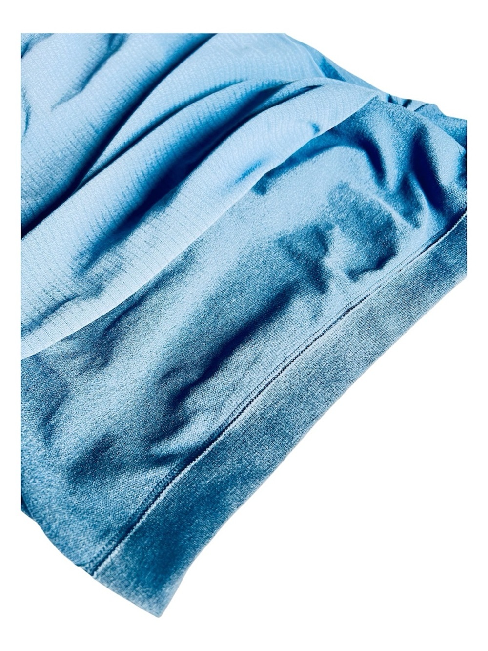 Blue Ribbed Racerback Tank Top - Picture 3 of 5